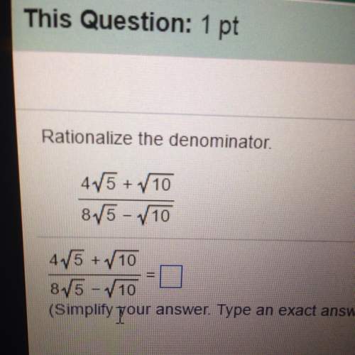 How do i rationalize the denominator