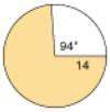 Find the area of the shaded region of the circle. round to the nearest hundredth. 160.78