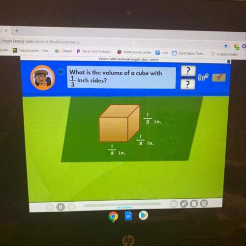What is the volume of a cube with 1/3 inch side