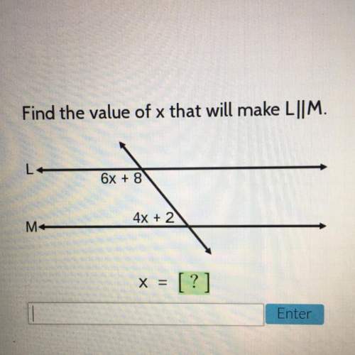 Find the value of x that will make l||m ?