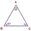 List the sides of each triangle from shortest to greatest a. first picture b. second pic