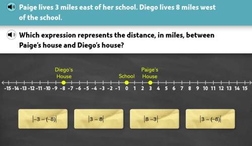 Which expression represents the distance, in miles, between paige's house and diego's house?