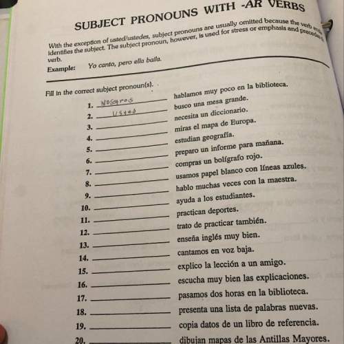 Me pls? u don’t have to give me an answer but can u me understand subject pronouns with ar verbs
