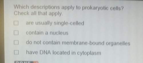Descriptions apply to prokaryotic cellcheck all that apply.are usually single-celled