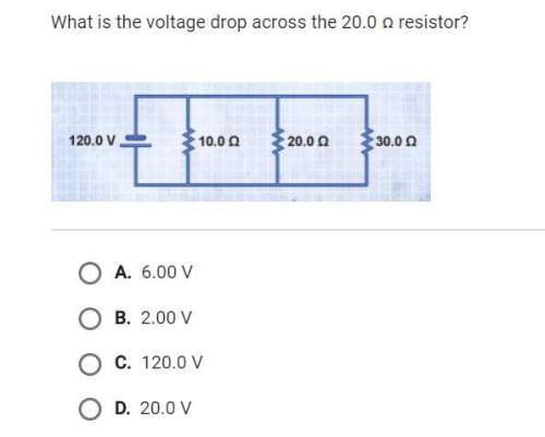 What is the voltage drop across the 20.0 resistor? c i think