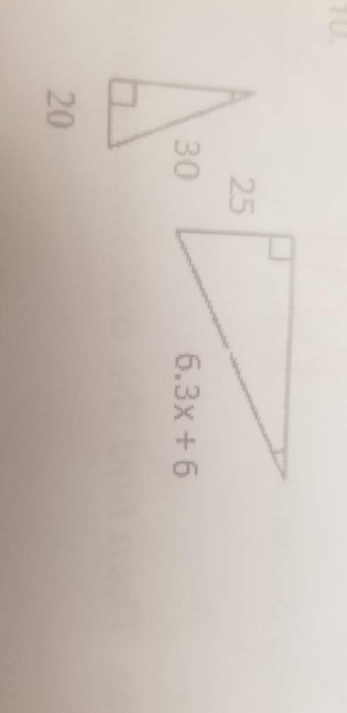 Explain why the triangles are similar.