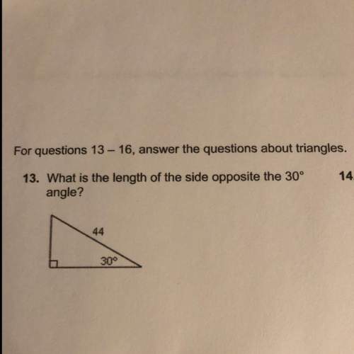 What is the length of the side opposite the 30° angle?
