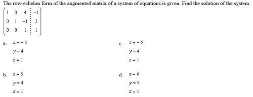 Mathematics question solving for matrices