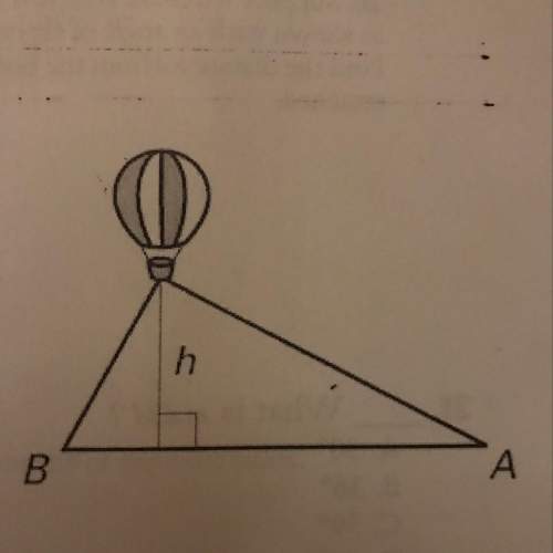 Examples: during a flight, a hot air balloon is observed by two persons standing at points a