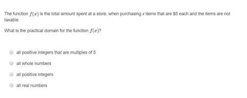The function f(x) is the total amount spent at a store, when purchasing x items that are $5 each a