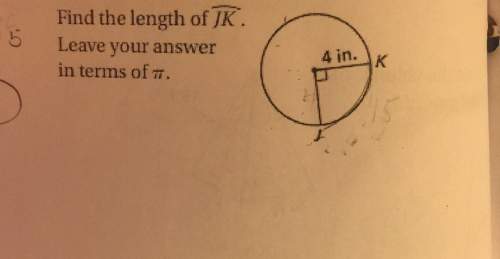 Find the length of arc jk. leave your answer in terms of pi.