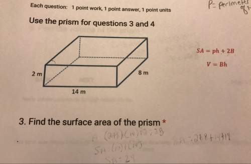 Find the surface area of the prism. explain.