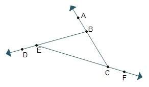 Which statements regarding the diagram of δebc are true? check all that apply. ∠bec is