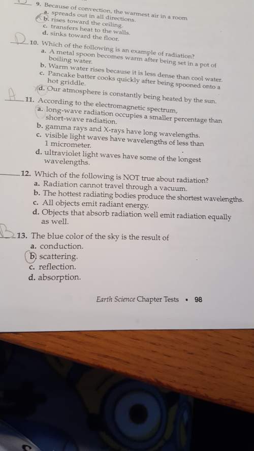 Number 12. which of the following is not true about radiation