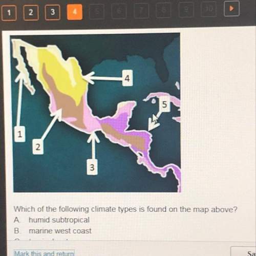 Which of the following climate types is found on the map above?  a. humid subtropical &lt;
