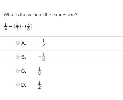 What is the value of the expression?  a. b.