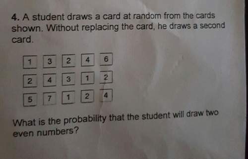 What is the probability that the student will draw two even numbers?