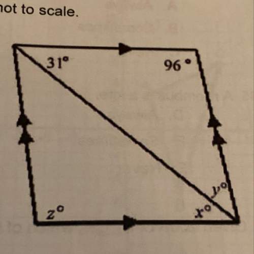 Find the values of the variables in the shape