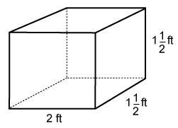 What is the volume of the prism? enter your answer in the box as a mixed number in simplest form.