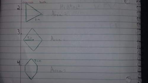 How do i find the area of each regular polygon.