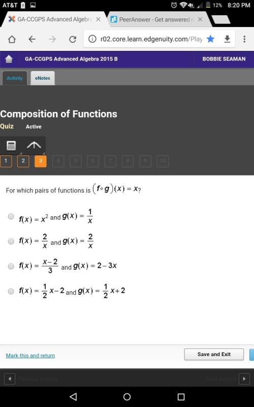 For which pairs of functions is (f×g)(x)=x
