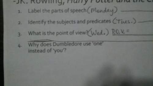 What is the point of view harry potter. wed