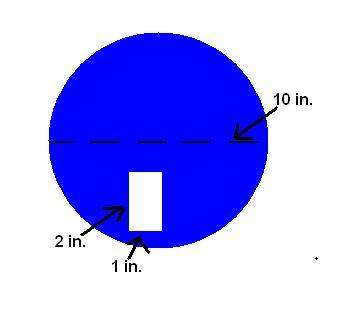 In the picture below, what is the approximate area that is shaded blue?  a.