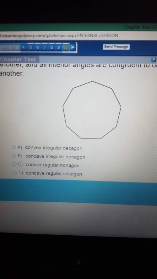 Classify the polygon below, all sides are congruent to one another, and all interior angles are cong