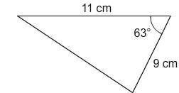 35 points!  what is the area of this triangle? enter your answer as a decimal in the bo