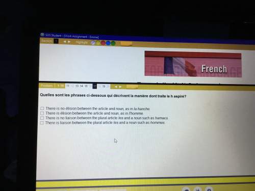 Would someone me with my french? !  each question may have multiple correct answers,