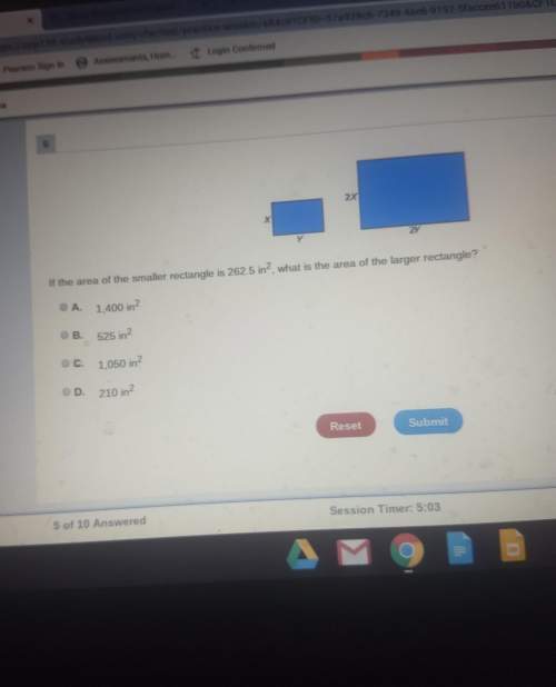 What is the area of the larger rectangle