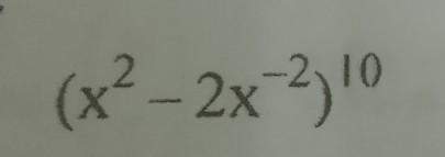 Find the term independent of x in the expension of