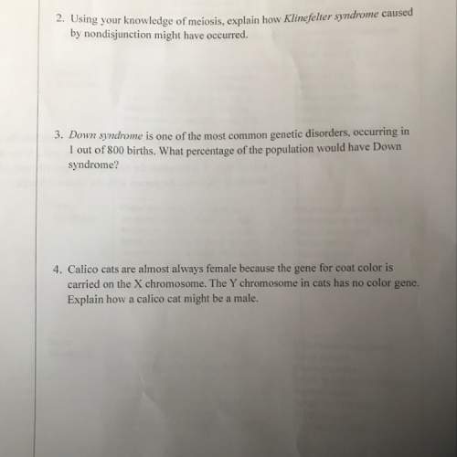 this is a worksheet for my bio class you if you answer this