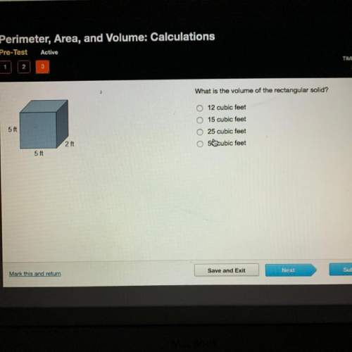 What is the volume is the rectangular solid .