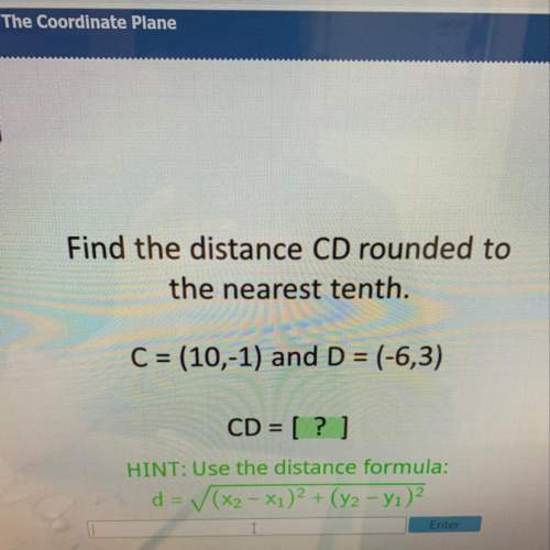 Find the distance cd rounded to the nearest tenth