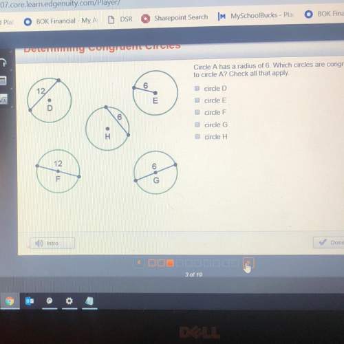 Circle a has a radius of 6. which circles are congruent to circle a? check all that apply.