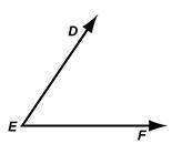 Which describes the correct order of steps for constructing an angle bisector of ∠def using only a s