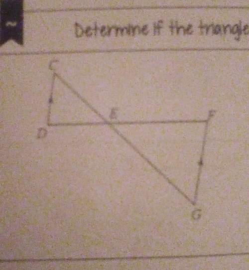 How do i determine if triangles are similar by angle-angle similarity? give me an actual ! &lt;