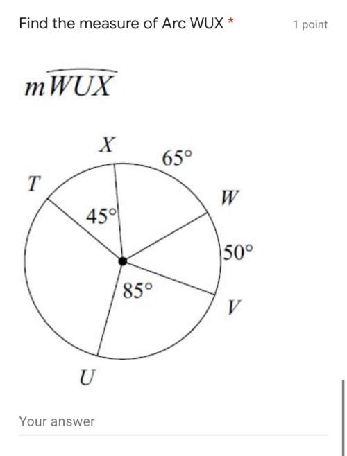 Find the measure of arc wux — this unit is on angles and arcs relationships / central arcs + a