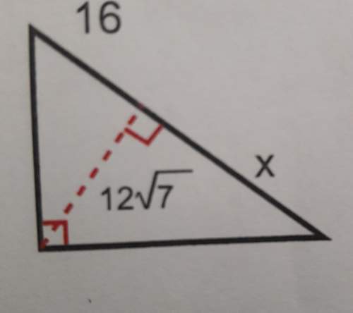 How to find x for similar right triangles