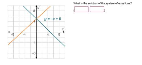What is the solution of the system of equations? giving 100 points! picture included.y