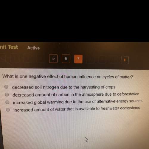 What is one negative effect of human influence on cycles of matter?