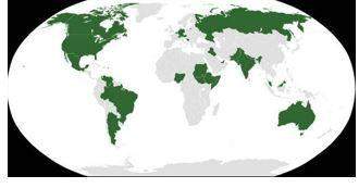All of the nations in green, including the united states and australia, share which common form of g