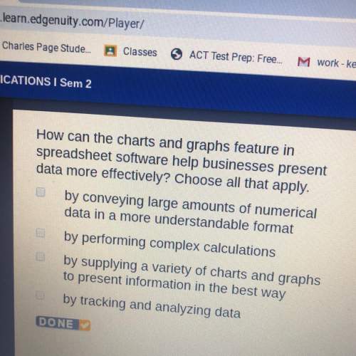 Asap how can the charts and graph feature in spreadsheet software businesses present data mor