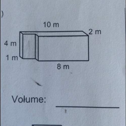 Walk me through the steps on how to calculate the volume