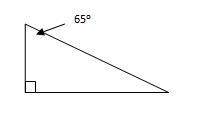 Classify the triangle by its angles a. acute b. right c. obtuse d. sca