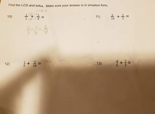 We need major with homework 5th grade math. the directions are asking us to find the lcd and solve.