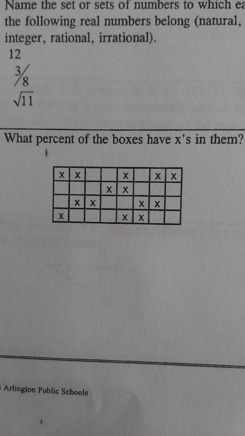 What percent of the boxes have x's in them