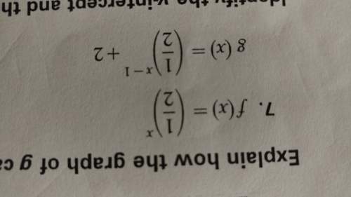 Explain how the graph of g can be obtained from the graph of f