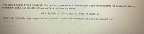 What is the probability of spinning either red or an even number? write the answer as a fraction in